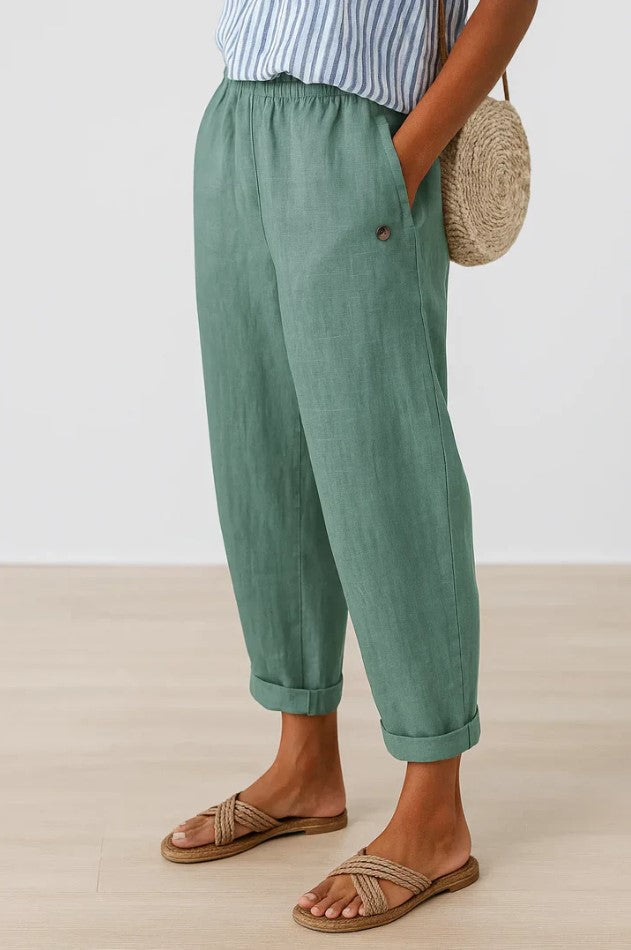 Romy™ Breezy Summer Pants – Light, Airy Comfort for Warm-Weather Days