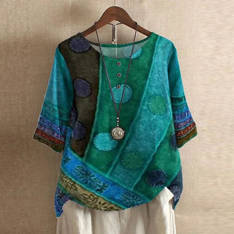 Anya™ Retro-Inspired Blouse - Timeless Style with Modern Flair