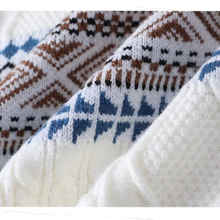 Sebas | Nordic Textured Winter Sweater