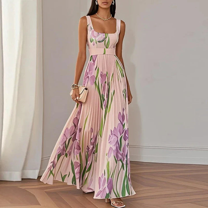 Isa | Flowing Floral Maxi Dress for Effortless Elegance