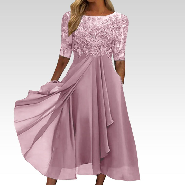 ZARA | Effortlessly Flattering Lace Midi Dress