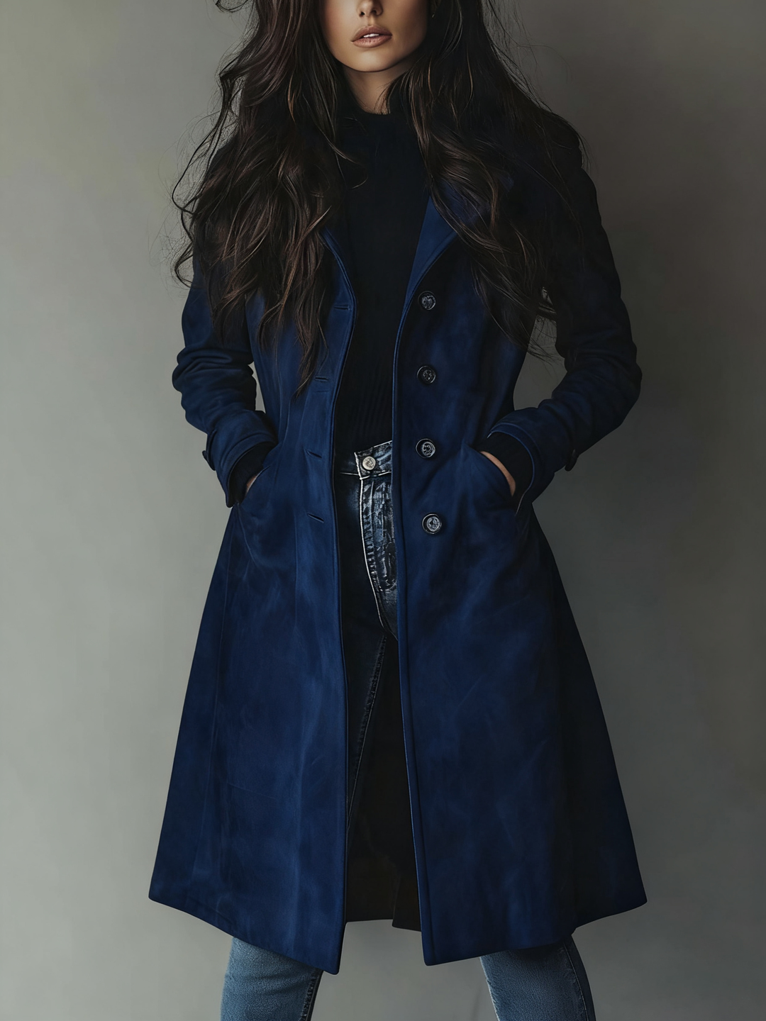 Lucinda | Vintage Suede Trench Coat