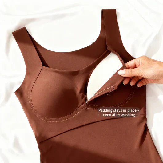 Roxanne: Built-In Comfort Bra Tank Top