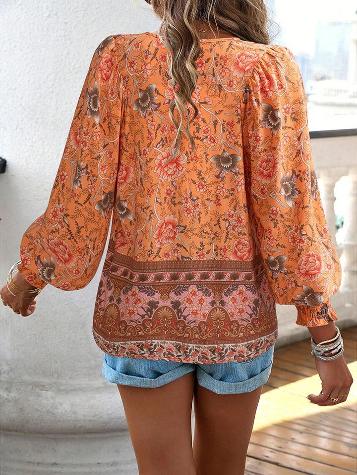 Cherry | Soft Breeze Floral Boho Blouse