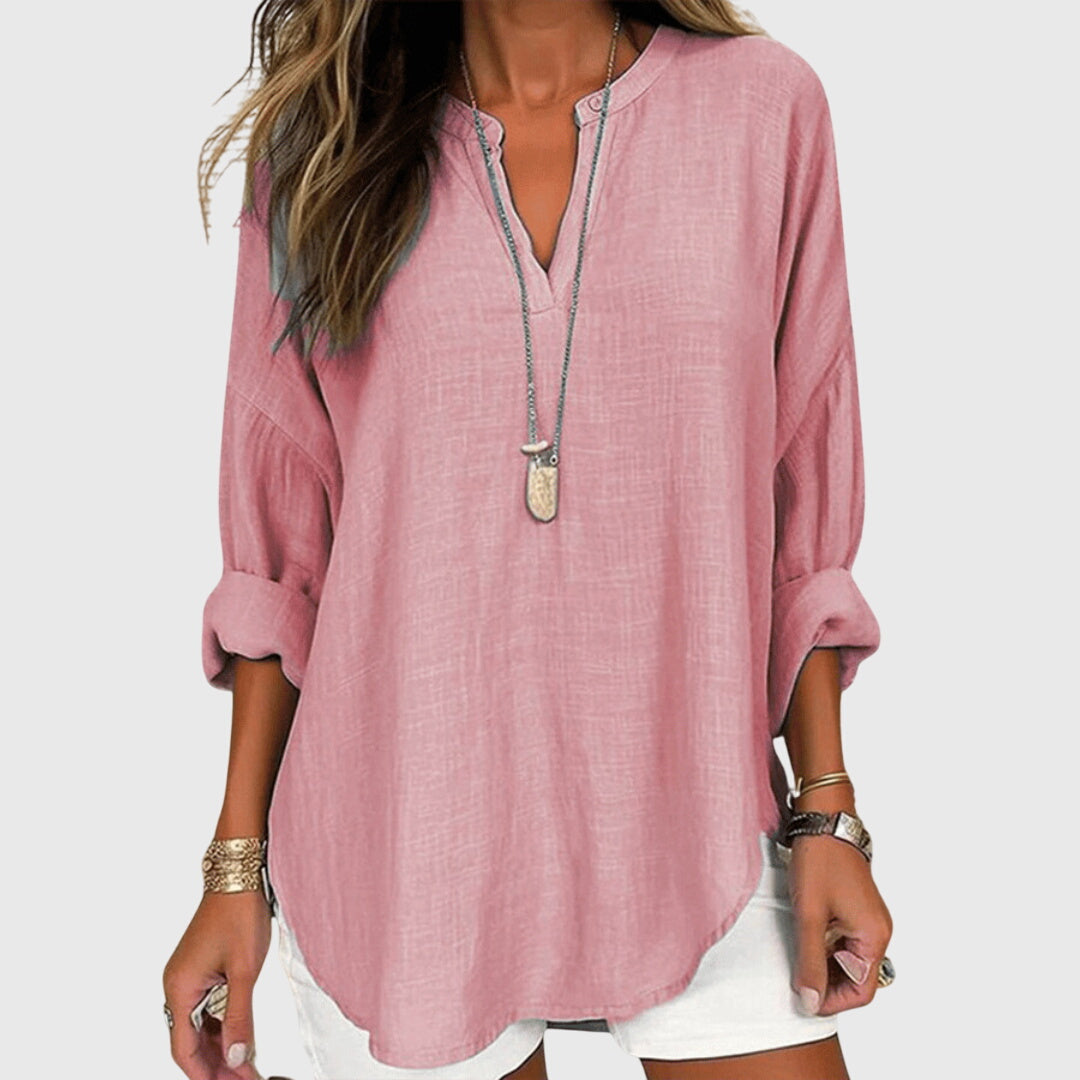 Lenara™ Flowy, Elegant Beach Shirt – Effortless, Breezy Summer Style