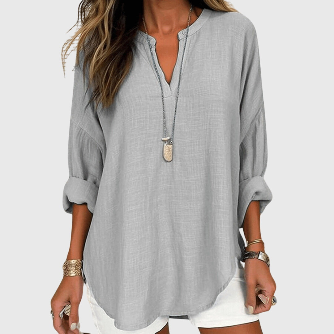 Lenara™ Flowy, Elegant Beach Shirt – Effortless, Breezy Summer Style