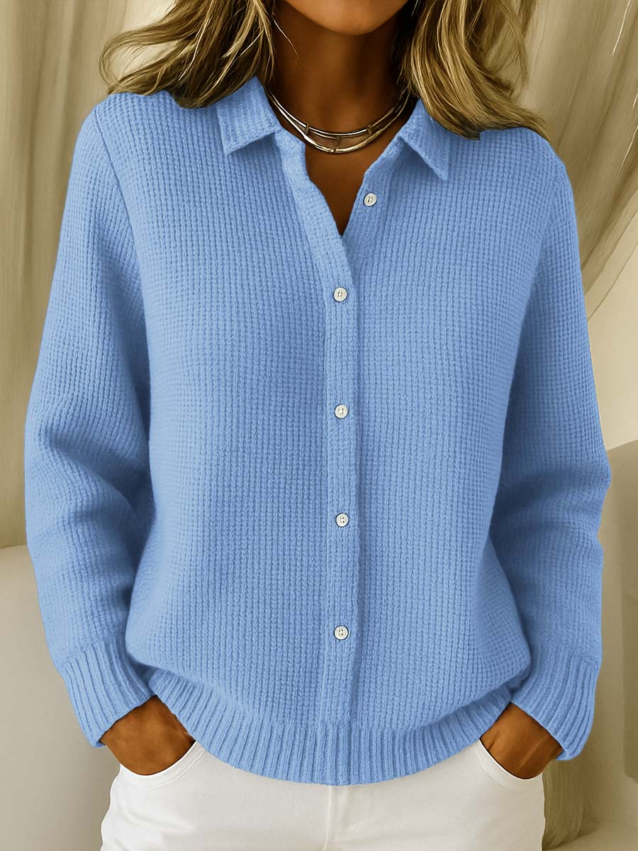 Katherine Textured Knit Button-Front Cardigan