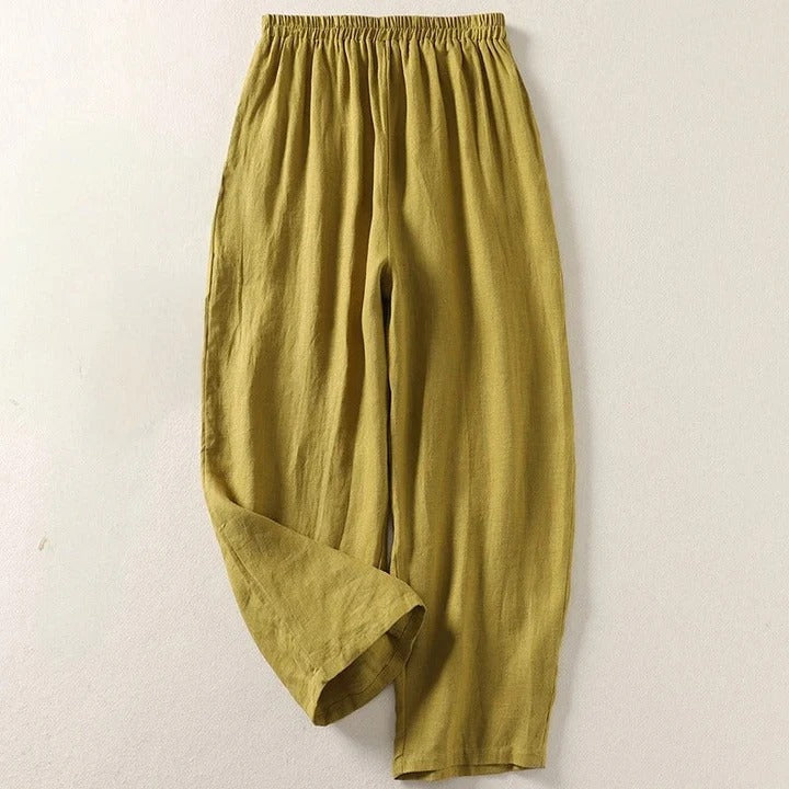 Audrey: Effortless Flowing Cotton-Linen Pants