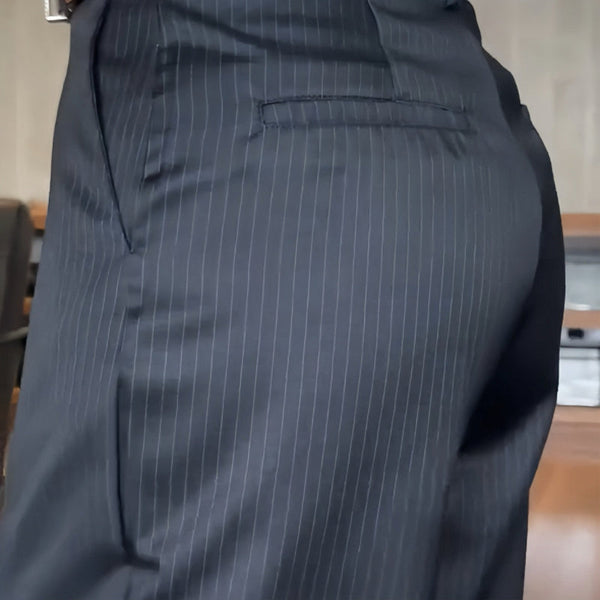 Maeve | Elegant, figure-flattering pants with stripes